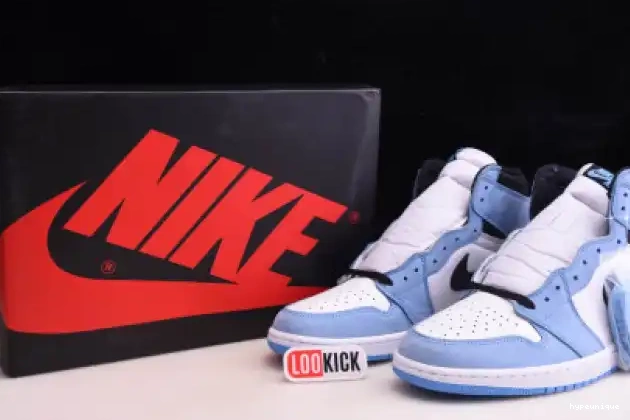 HYPE 555088-134 1 BLUE AIR RETRO WHITE HIGH BLACK JORDAN UNIVERSITY 0412